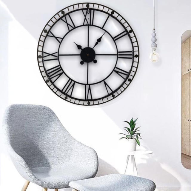 88CM ROMAN METAL CLOCK
